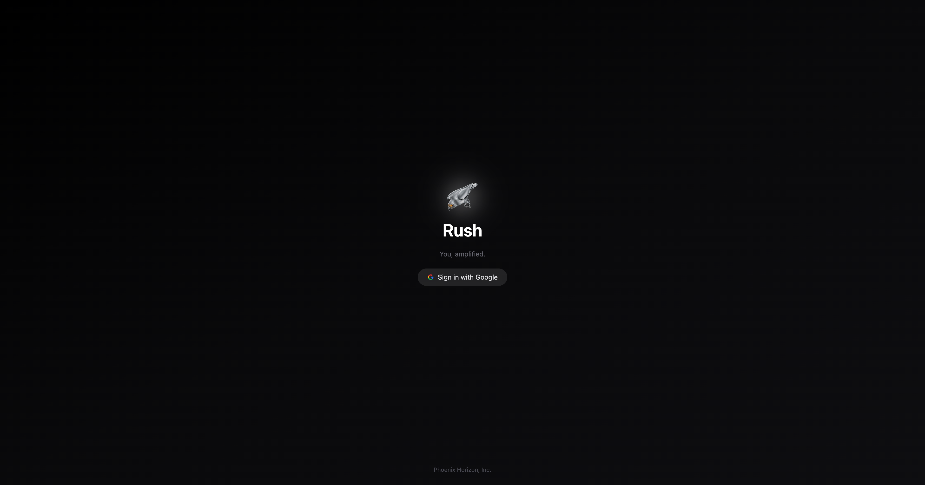 Rush 0.1.0-alpha.22 — initial onboarding screen on fresh install